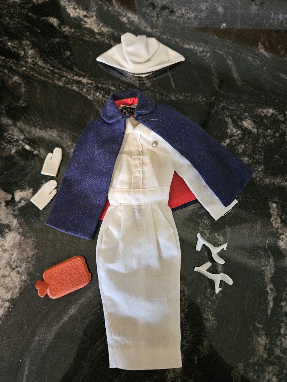 Vintage Barbie Registered Nurse Outfit #991 Partial Set 1961 Mattel C-8